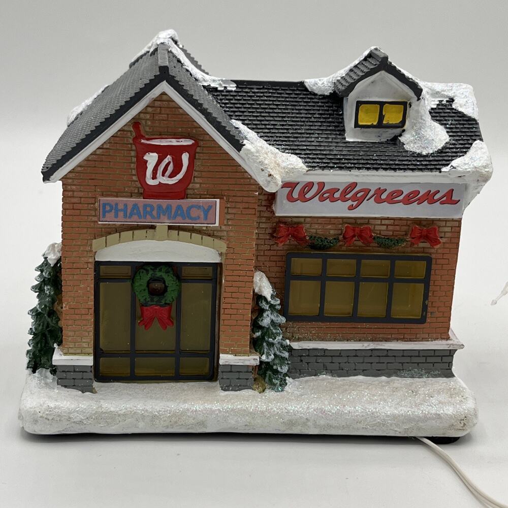 NEW 2025 Walgreens Winter Scene Light-Up Holiday Christmas Village House Store